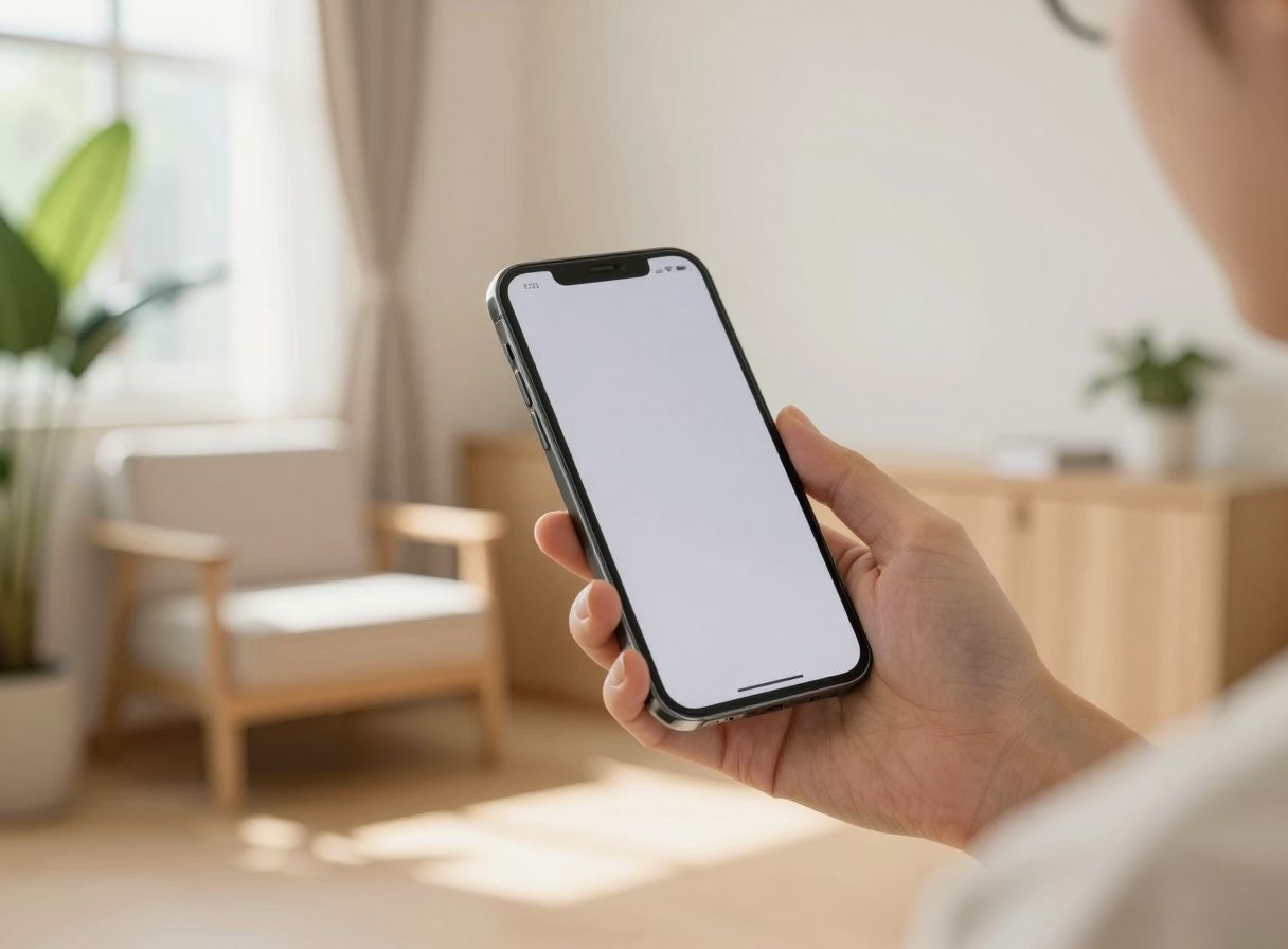 スマートフォンでWeb予約をする様子